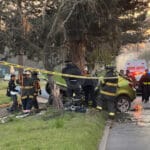 Jóvenes chocan contra árbol en Tollocan; 2 fallecieron  