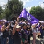 ¡Ni una más! nuevamente gritaron mujeres en Toluca por el 8M