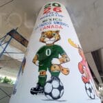Toluca mundialista, ponen color a bajo puentes de Tollocan