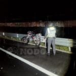 Queda irreconocible motociclista en la México Toluca 